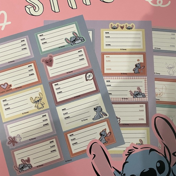 NWT Lilo and stitch 5 pack name stickers - Picture 2 of 2